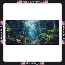 Large Ocean Landscape Gaming Mouse Pad 35.4x15.7 inch Waterproof Desk Mat picture