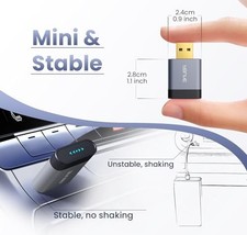 ABUNE MINI WIRELESS CARPLAY ADAPTER FOR APPLE (2025 UPGRADED), 2 IN 1 -  GRAY picture