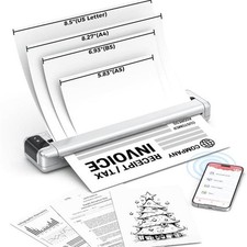 Phomemo Q302-SRB Ultra High Dpi Wireless Portable Thermal Printer - Silver picture