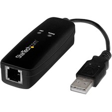 StarTech.com USB 2.0 Fax Modem - 56K External Hardware Dial Up V.92 Modem/ Dongl picture