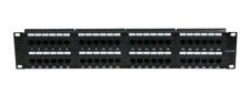 2U Networking Rackmount 48 port Cat6a Patch Panel, 110 Type 2U Bracket Included picture