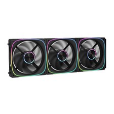 G-PARTNERS Interstellar P2 120mm ARGB PWM PC Case Fan Modular Metal 3-Pack picture