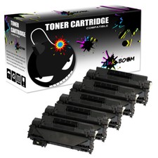 5 Black Toner Cartridge replace for HP CE505X 05X P2050 P2055x P2055d P2055n picture