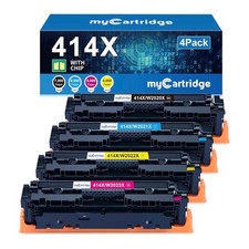 MyCartridge 414X 4 Pack Toner w/ Chip for HP M454 M479 New Sealed picture