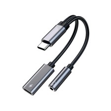 navor 2-in-1 USB C to 3.5mm Audio Jack Adapter and Charging Dongle Cable picture