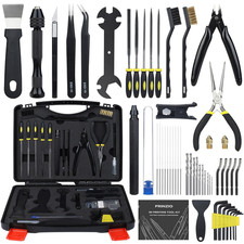 61-Piece 3D Printer Tool Kit with Hard Case, Deburring Tool, Craft Knife, Hand D picture