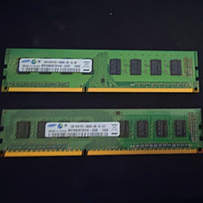 Samsung 3 (2x1gb) DDR3 PC3-10600U 240-Pin DIMM Unbuffered M378B5673FH0-CH9 picture