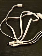 3-in-1 USB-C to USB-C/Micro-USB Flat Multi Charging Cable White 1:3 picture
