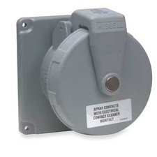 Hubbell Wiring Device-Kellems M4100r12 Pin & Sleeve Receptacle, 100 A, 125/250V picture