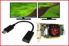 1GB Dell Optiplex 755 760 780 790 960 980 990 SFF Video Card DVI + HDMI Adapter picture