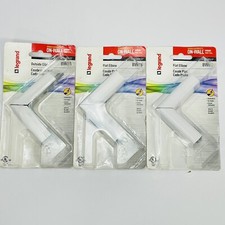 Qty 3 Legrand Wiremold BWH6 On-Wall Flat Elbow Metal Surface Raceway White ~NEW~ picture