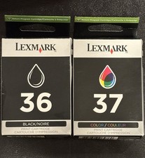 New Genuine Lexmark 36 Black and 37 Color Ink Cartridges picture