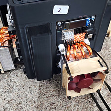 4 - Bitaxe Supra's In Cooling Stand USED and RELIABLE With Stock Power Supplies picture