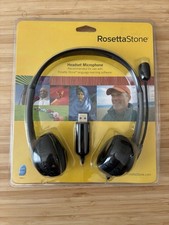 NEW Rosetta Stone Headset Microphone USB For Language Learning Software, c2009 picture