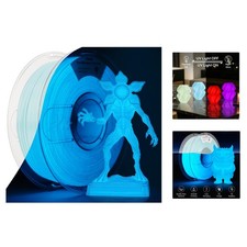 1KG Silk Blue Glow in the Dark PLA Filament 1.75mm - Ideal for Unique Designs picture