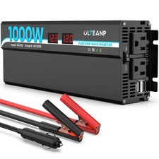 1000w Pure Sine Wave Power Inverter With 2 Ac Outlets 2 Usb Ports Lcd Display 12 picture