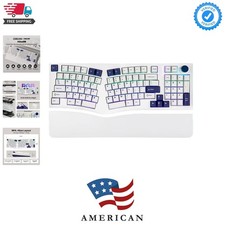 Feker Alice98 Ergonomic 98 Keys Custom Mechanical Keyboard, VIA Programmable,... picture
