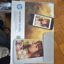 HP Sprocket Studio Dye Sublimation Color Digital Photo Printer 4x6in Photo. picture