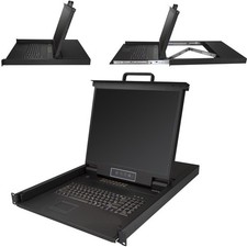 StarTech 16 Port KVM Console for Server Rack - Rackmount LCD - RKCONS1916K picture