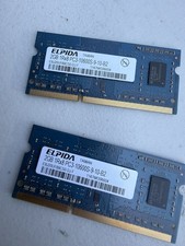 LOT OF 2 ELPIDA 2GB DDR3 RAM 1RX8 PC3-10600S-9-10-B2 picture