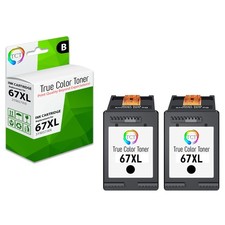 2PK TCT Premium 67XL Black HY Compatible for HP ENVY 6055 6052 Ink Cartridge picture