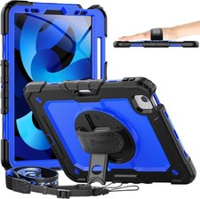 Timecity 3-Layer Heavy Duty Rugged Case for iPad Air 5th/4th Gen, 10.9inch picture