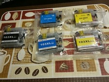 GPC IMAGE/unbranded 103XL REPLACEMENT INK CARTRIDGES Lot of 5  Yellow Cyan Black picture