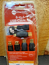Belkin My Essentials 6-In-1 USB Cable Kit w/16 Feet USB Cable - NOS picture