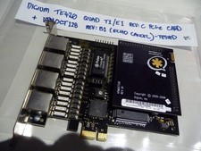 AU SELLER DIGIUM TE420 QUAD T1/E1 REV:C + VPMOCT128 REV:B1 ECHO CANCEL -TESTED picture