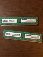altex DDR3 DIMM RAM Kit 4GB (2x2GB) DDR3-1333 240-Pin AVF646U64F9333G1-MTMP picture