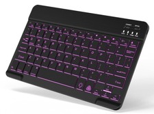 Backlit Bluetooth Keyboard Small Portable External Wireless Keyboard Cordless picture