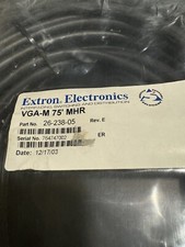 Extron VGA  M-M BLK 75’ VGA-M MHR 26-238-05 Discontinued New Old Stock picture