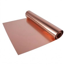 99.9% Pure Copper Sheet Metal Foil,44 Gauge(0.05mm) x 100mm x 2m Roll | High ... picture