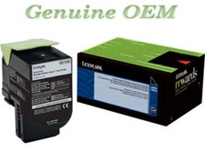 80C0XKG OEM Lexmark 800XKG Toner, BRAND NEW Black Genuine Sealed picture