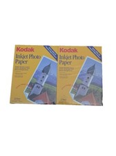 Kodak Inkjet Photo Paper #15474. 30 Sheets Total.  Set Of 2 Pk. 8.5