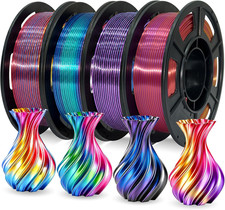 Shiny Tricolor Silk PLA+ 3D Printer Filament Bundle 1.75Mm picture