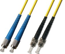 10M Singlemode Duplex Fiber Optic Cable 9/125 FC ST Patch Cable Patch Cord picture