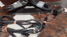TESmart 4K 4-Port HDMI KVM Switch W/Power Adapter Remote cables manual picture