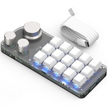 Custom Knob Keyboard Office Mini Quick Mechanical Hot Swap Keyboard LED RGBLight picture
