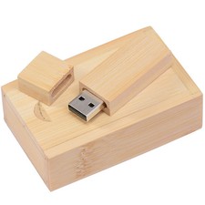 Wood USB Flash Drive,Personalised Engraved Drive with Wooden Gift Box for Gifts picture