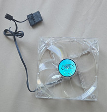 Deepcool CF120 120mm 12V Blue LED Clear Case Fan, 3-Pin, 1300RPM 56.4CFM picture