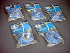 Leviton 52455-15B Blue Cat5 15ft Ethernet Cable Data Patch Cords Network 5-Pack picture