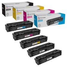 5PK LD 2B,C,M,Y Toner Replacement for HP202A LaserJet Pro M254dw M281cdw M281fdw picture