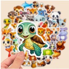 Get 5 Mystery Random Cute Big Eye Animal Shiny Decorative 2