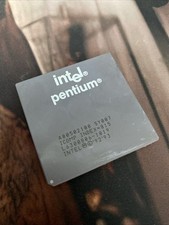 RARE VINTAGE 1992 INTEL PENTIUM 100MHZ SOCKET 7 CPU A80502100 SY007 RM1-CBL29-9 picture