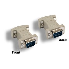 Kentek DB9 9Pin Male/Male Serial AT Modem Adapter RS-232 Straight Through Molded picture