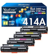 414A 4 Pack Toner Cartridges With Chip W2020A-23A CMYK picture