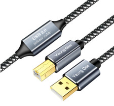Printer Cable 50 ft,USB Printer Cable High Speed USB 2.0 A Male to Type B ... picture