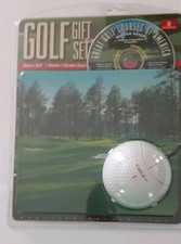 Golf Gift Set with Golf Ball Mouse, Mouse Mat, Screen Saver on CD with cord NIB picture