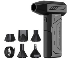 Soplador de Aire 130000RPM Recargable LED para PC Auto y Hogar Mini picture